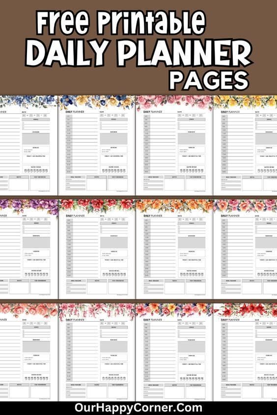 Modern Printable Planner Pages For Everyday Planning ✨ Take control of your schedule with Printable Planner Templates perfect for students, professionals, entrepreneurs and anyone looking to improve productivity. 🚀 🔥 Explore Best Selling Planner Printables #PrintablePlanners #DigitalDownload #PlannerTemplate #Productivity #PlanningCommunity