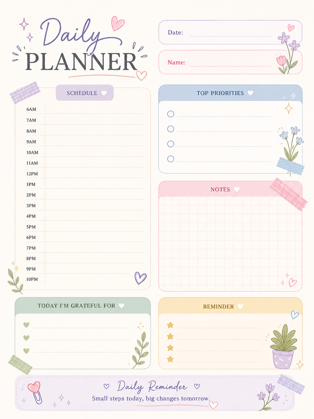 Beautiful Printable Planner Pages For Everyday Planning ✨ Take control of your schedule with Printable Planner Templates ideal for everyday planning with printable PDF templates ready to download instantly. 🚀 📥 Download Your Favorite Planner Today #PlannerPrintables #ProductivityPlanner #PlanningPages #Productivity #PlannerAddict